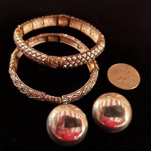 Bracelets with Silver Earrings